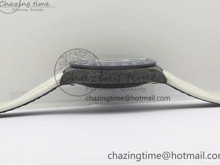 MiroTime 0215 WrinkleFree Daytona DIW Carbon Noob 1:1 Best Edition White Black Dial on Nylon Strap SA 2614